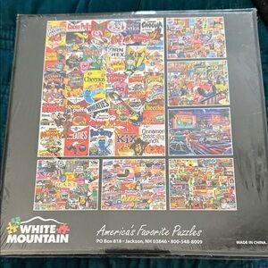 White Mountain Vibrant Cereal Box Puzzle new in the package